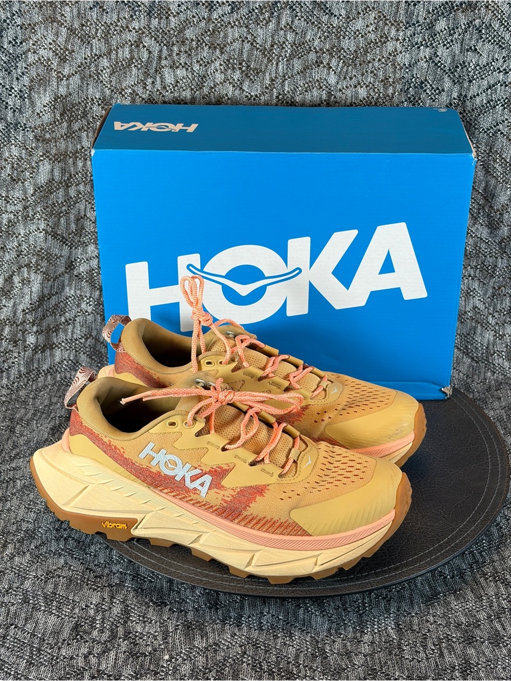 Hoka Skyline Float X Running Shoes Women's 7 - Flaxseed / Pollen